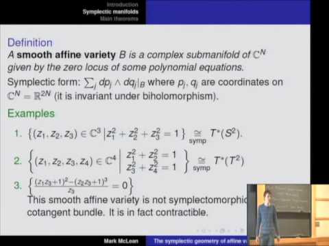 Symplectic Geometry of Smooth Affine Varieties  Thumbnail