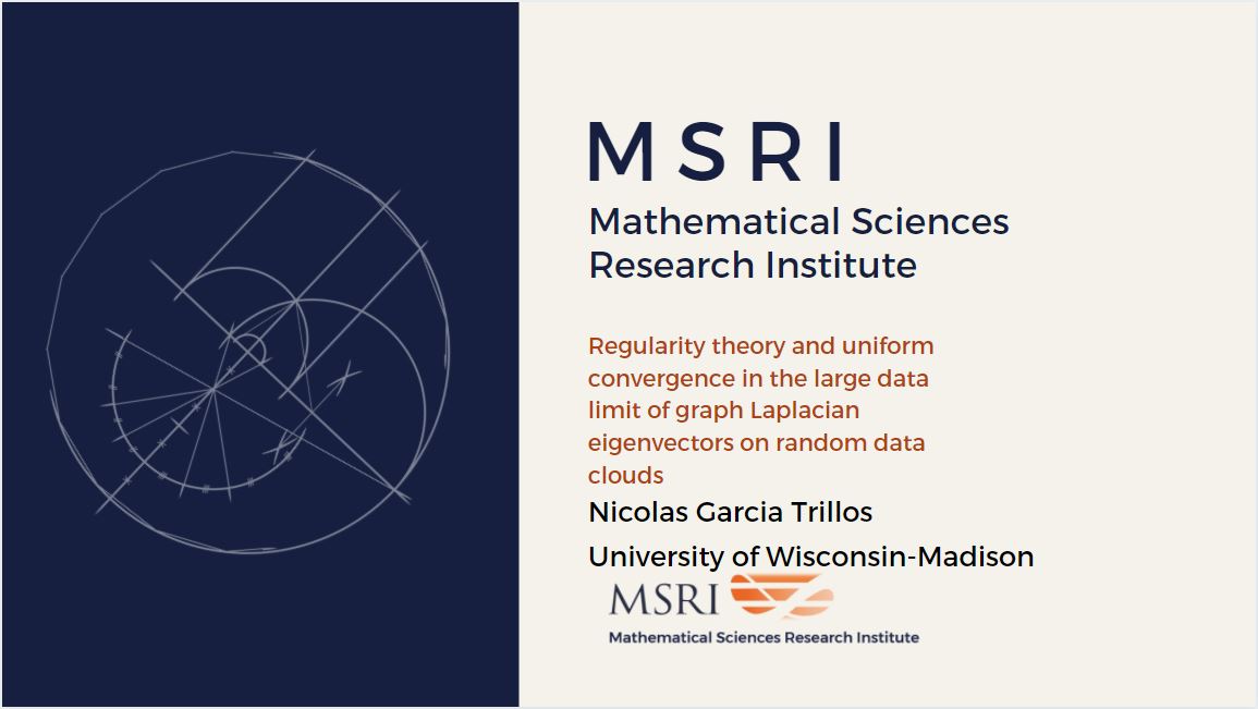 Regularity theory and uniform convergence in the large data limit of graph Laplacian eigenvectors on random data clouds Thumbnail