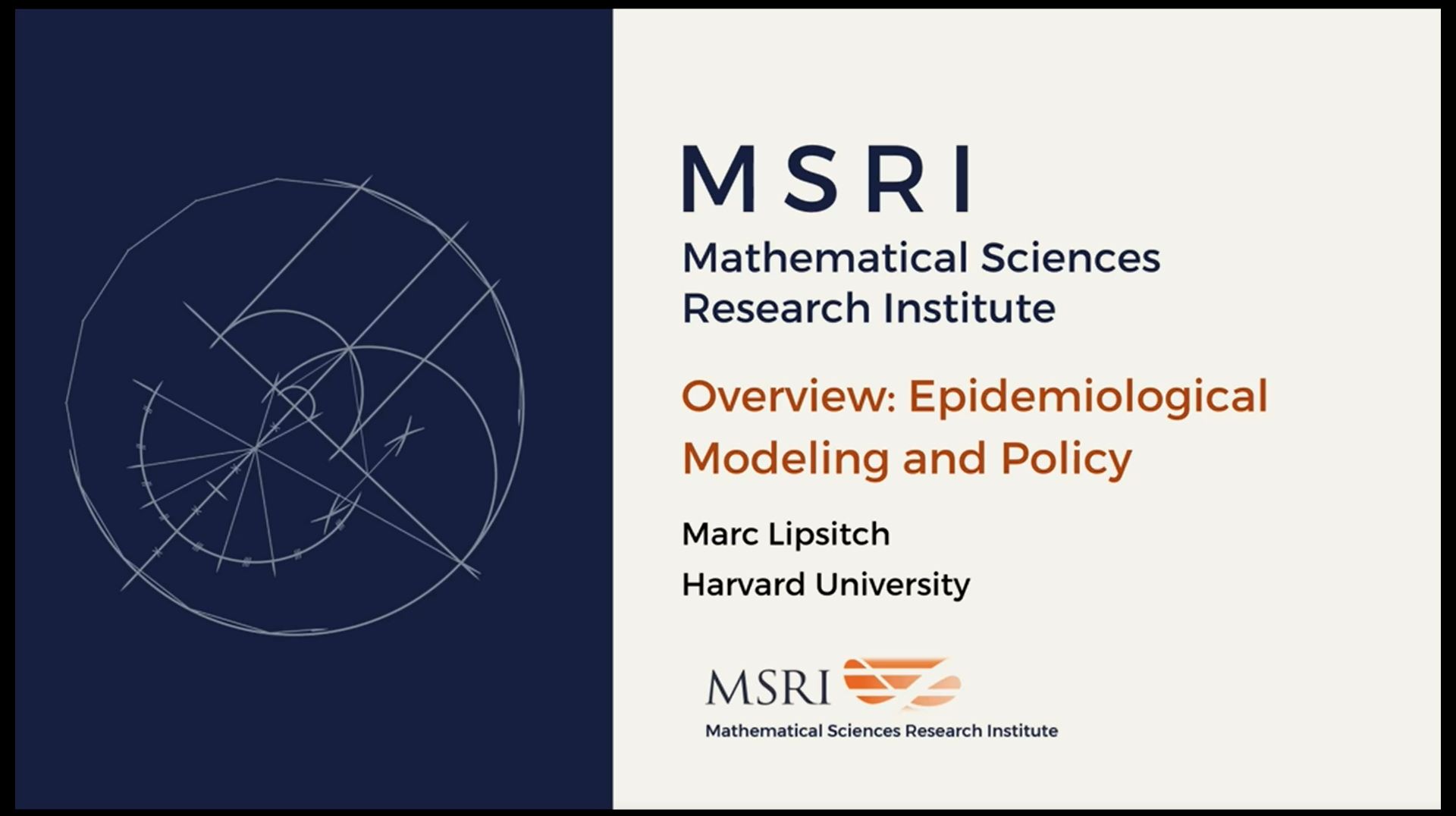 Overview: Epidemiological Modeling and Policy Thumbnail