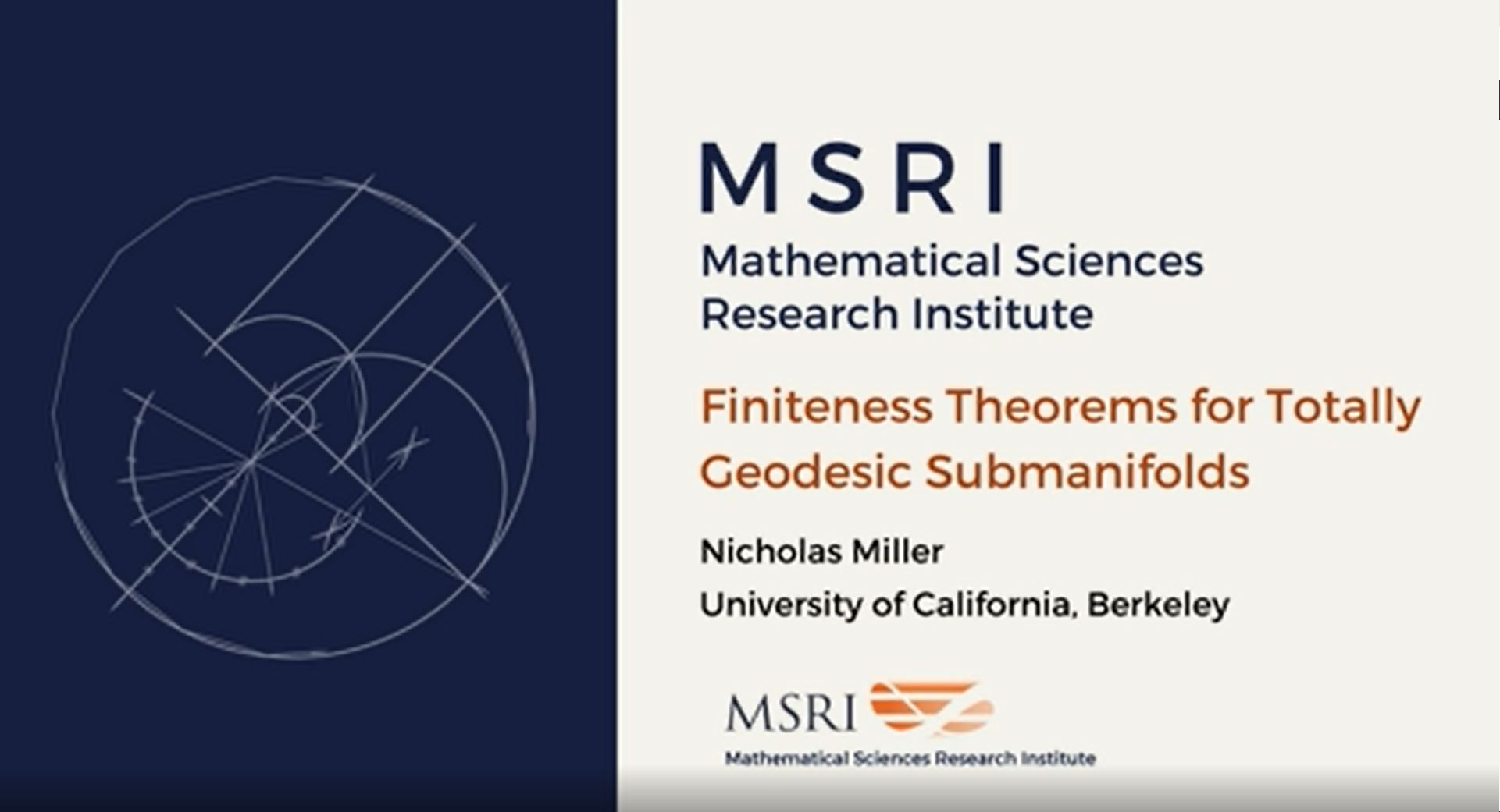 Finiteness theorems for totally geodesic submanifolds Thumbnail