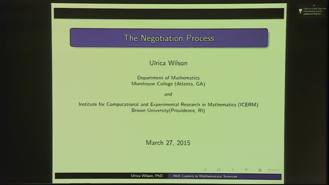 Panel: The Negotiation Process Thumbnail