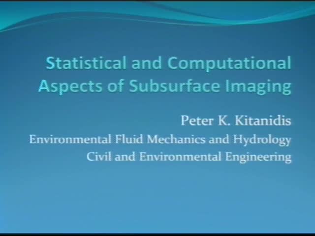 Statistical and computational aspects of subsurface imaging Thumbnail