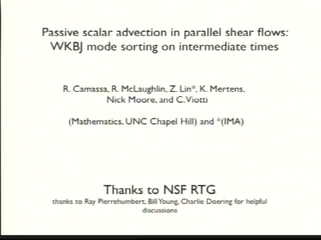 Passive scalar advection in parallel shear ﬂows: WKBJ mode sorti on intermediate times and the evolution of skewness Thumbnail