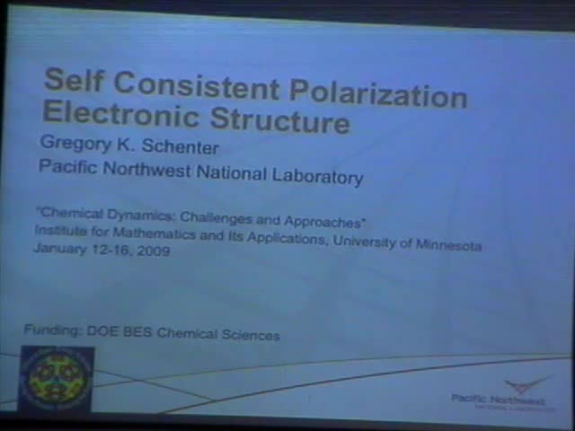 Self consistent polarization electronic structure Thumbnail