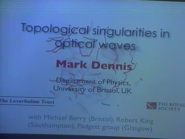 Topological singularities in optical waves Thumbnail