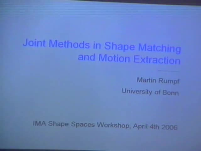 Joint Methods in Shape Matching and Motion Extraction Thumbnail
