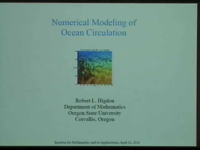 Tutorial Lecture: Numerical Modeling of Ocean Circulation Thumbnail
