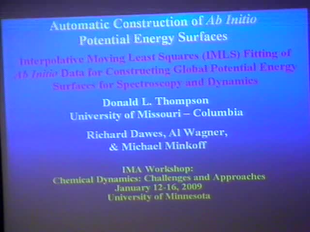 Automatic construction of <em>ab initio</em> potential energy surfaces Thumbnail