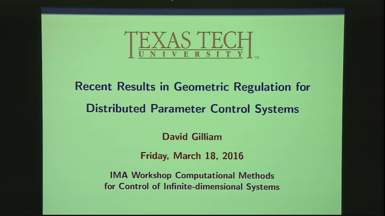 Recent Results in Geometric Regulation for Distributed Parameter  Control Systems Thumbnail