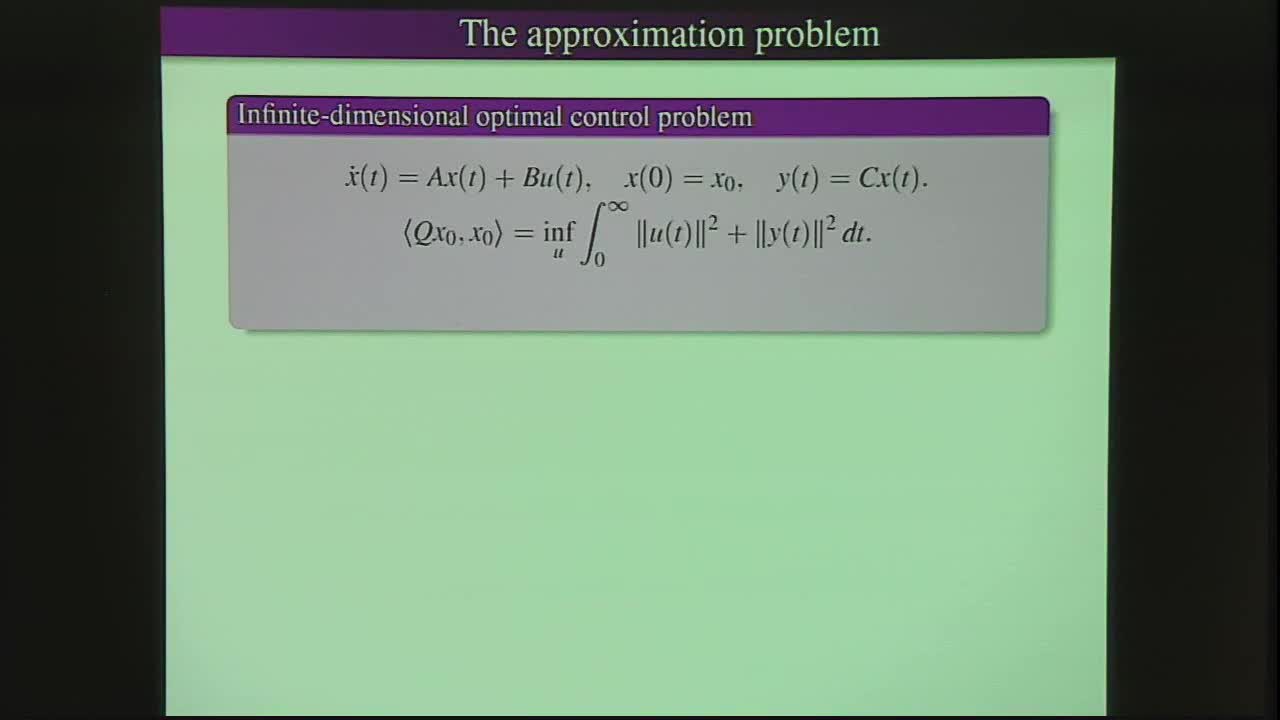 Approximate solutions of Lyapunov and Riccati equations Thumbnail