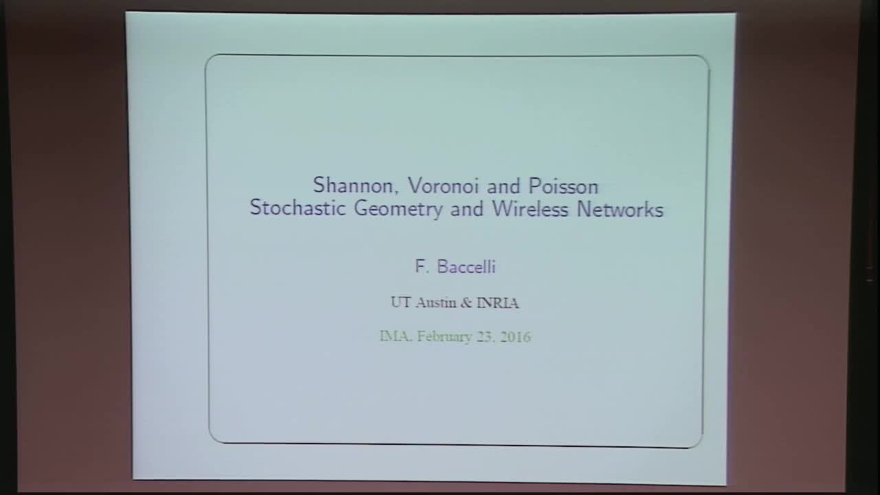 Stochastic Geometry and Wireless Networks Thumbnail