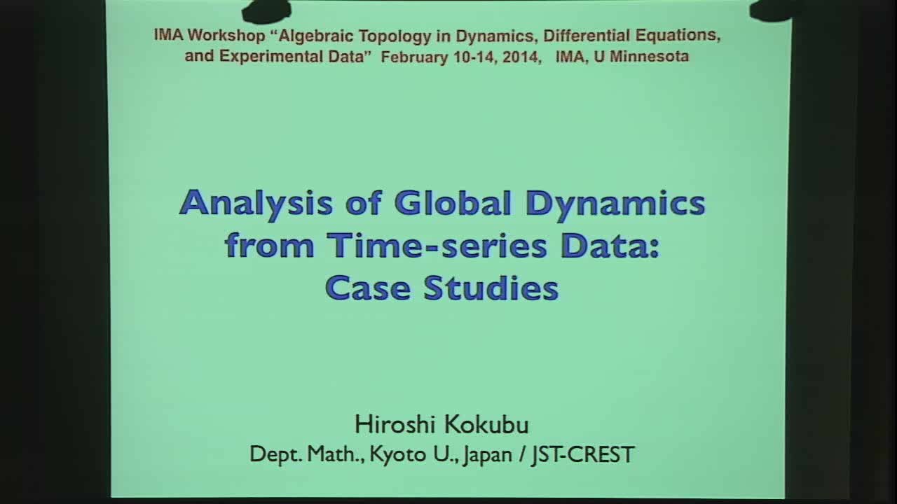 Analysis of Global Dynamics from Experimental Data: Case Studies Thumbnail