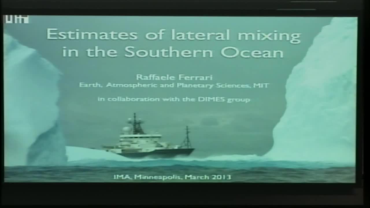 Stochastic Models of Mixing Across the Southern Ocean Thumbnail