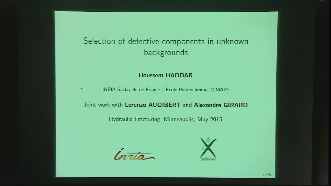 Imaging of Defects/Defective Components in Unknown Backgrounds Thumbnail