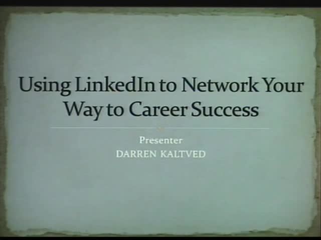 Using LinkedIn to network your way to a job Thumbnail