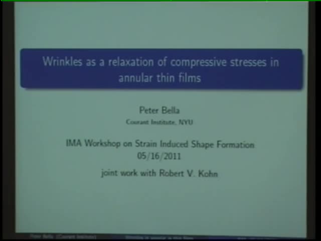 Wrinkles as a relaxation of compressive stresses in annular thin films Thumbnail