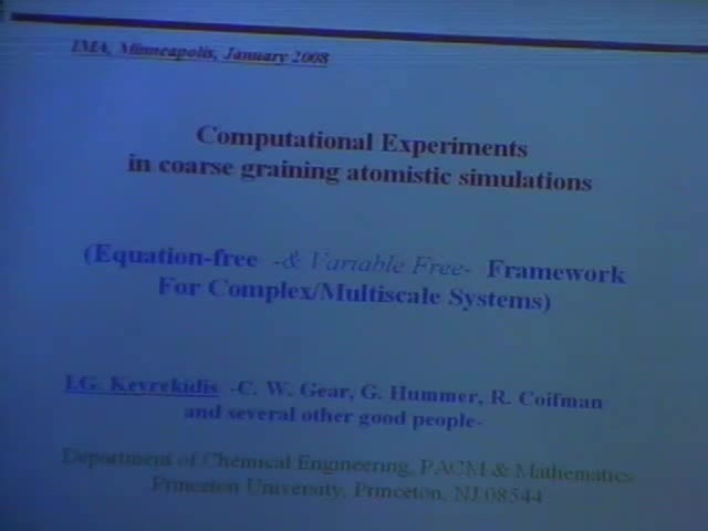 Computational Experiments in Coarse-graining Atomistic Simulations Thumbnail