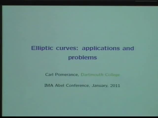 Elliptic curves: problems and applications Thumbnail