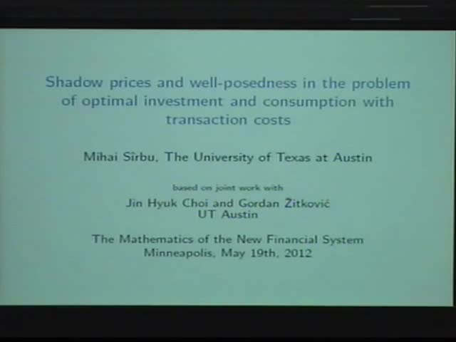 Shadow prices and   well posedness in the problem of  optimal investment and consumption   with transaction costs Thumbnail