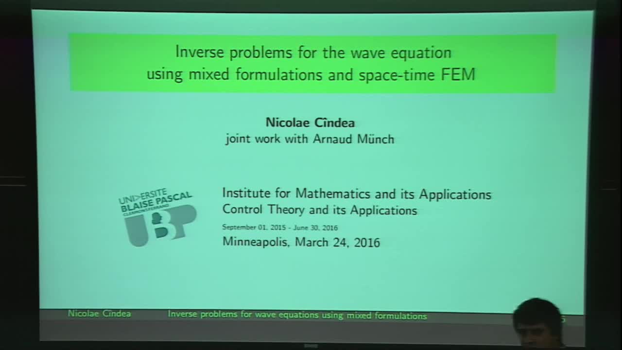 Inverse problems for the wave equation using mixed formulations and space-time finite elements Thumbnail