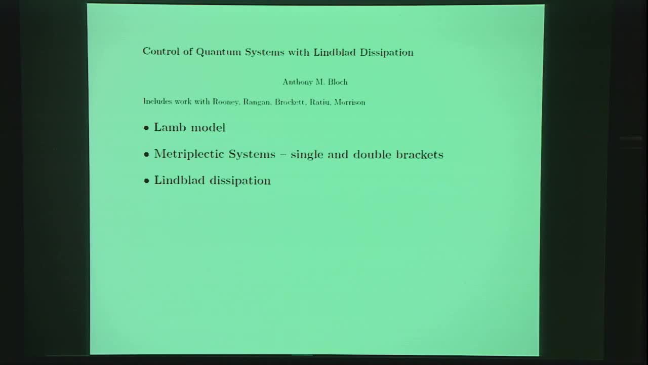 Control, Dynamics and Geometry of Quantum Systems with Lindblad Dissipation Thumbnail