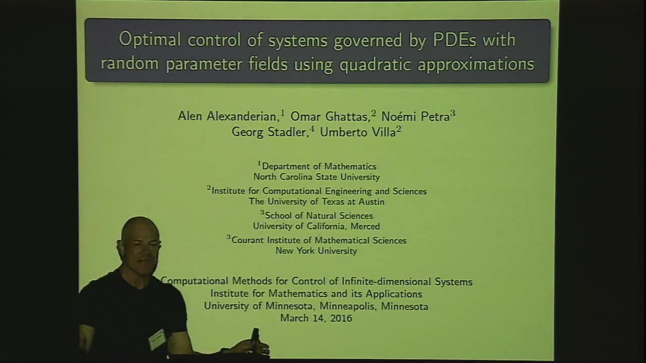 Optimal control of systems governed by PDEs with random parameter fields using quadratic approximations Thumbnail