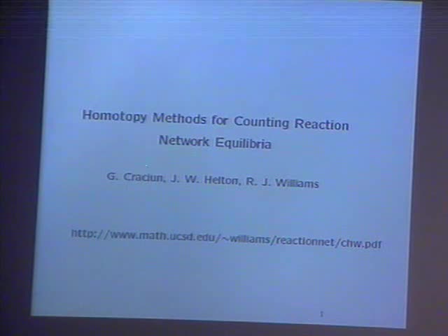 Part II:
Homotopy methods for counting reaction network equilibria Thumbnail