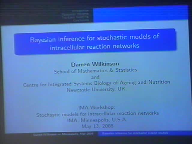 Bayesian inference for stochastic intracellular reaction network
models Thumbnail