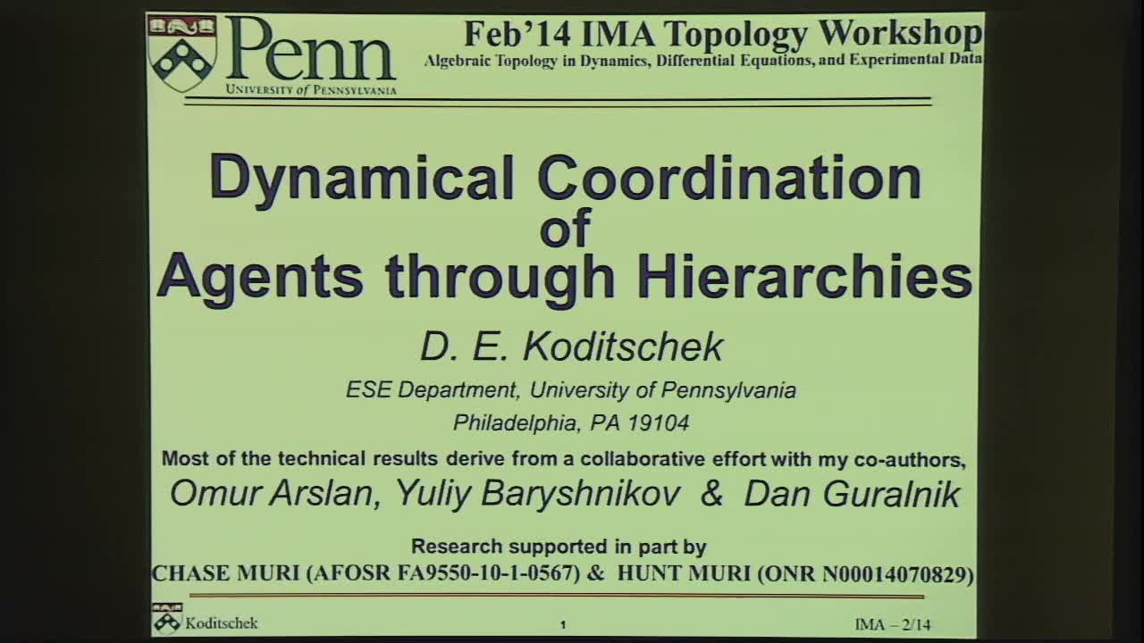 Dynamical Coordination of Agents through Hierarchies Thumbnail