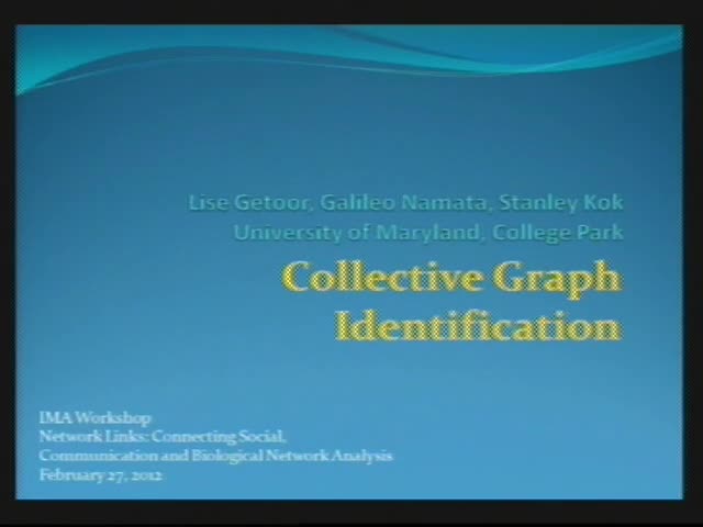 Collective Graph Identification Thumbnail