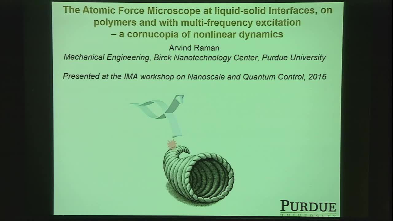 Nonlinear Dynamics of the Atomic Force Microscope at Liquid-solid Interfaces, on Polymers, and with Multi-frequency Excitation Thumbnail