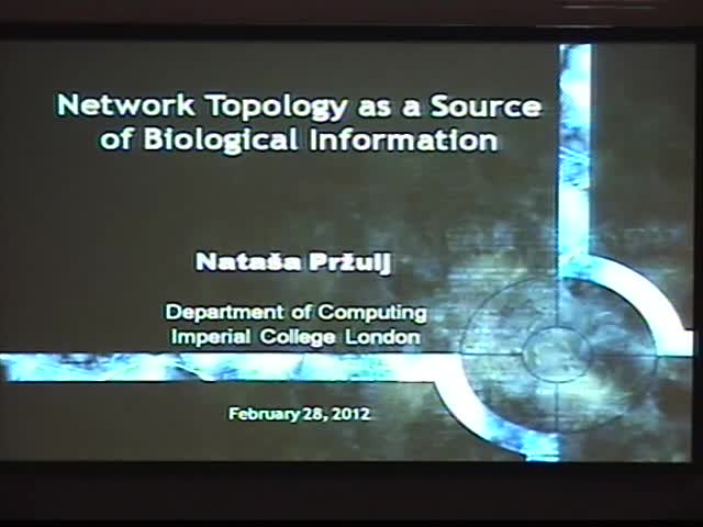 Network topology as a source of biological information Thumbnail