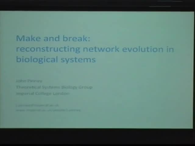 Reconstructing network evolution in biological systems. Thumbnail