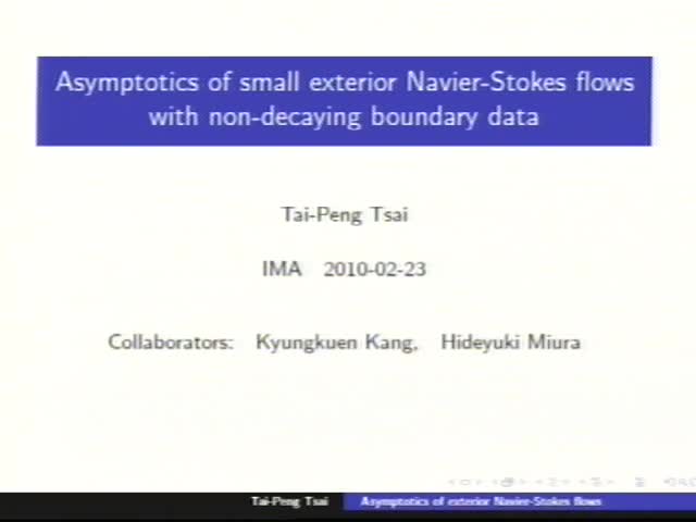 Asymptotics of small exterior Navier-Stokes flows with 
non-decaying boundary data Thumbnail