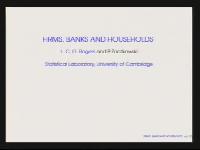 Firms, Banks and Households Thumbnail