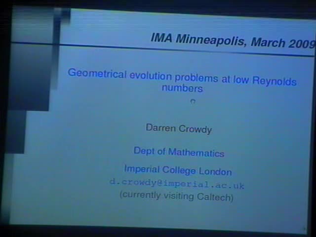 Geometrical evolution problems at low Reynolds numbers: reduced models Thumbnail