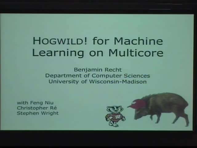 Hogwild for Machine Learning on Multicore Thumbnail