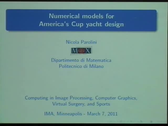 Numerical models for America's Cup yacht design Thumbnail