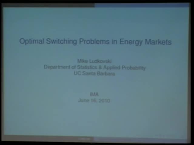 Optimal switching problems and applications in energy finance Thumbnail
