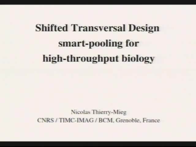 Shifted Transversal Design Smart-pooling: increasing sensitivity, specificity and efficiency in high-throughput biology Thumbnail