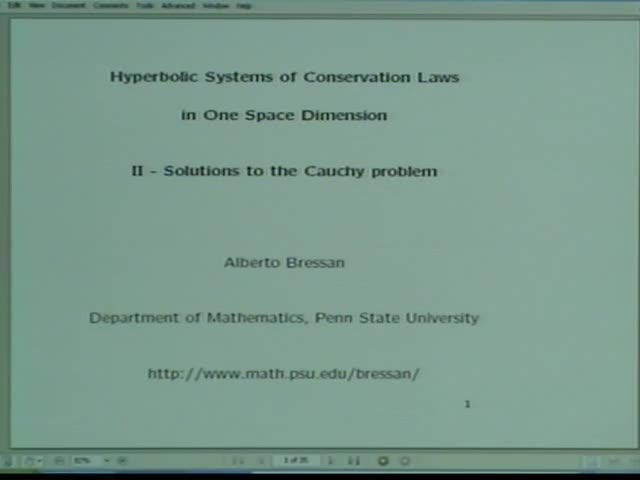 A tutorial on hyperbolic conservation laws. Lecture 2 Thumbnail