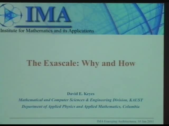 The Exascale: Why and How Thumbnail