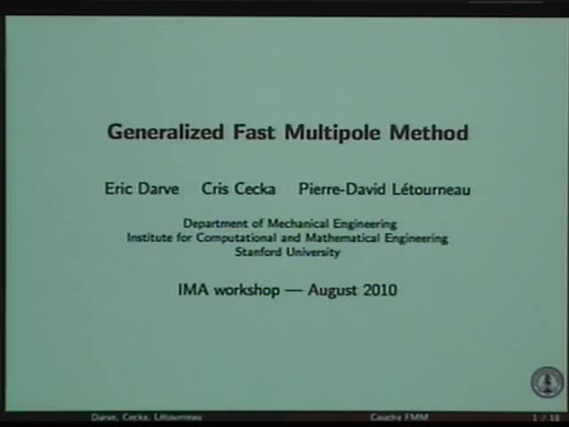 Generalized fast multipole method Thumbnail