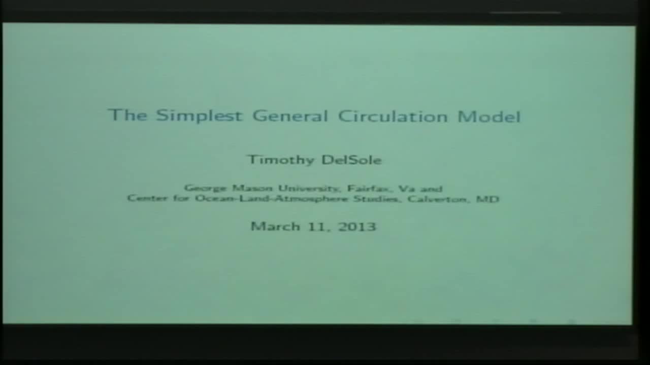 The Simplest General Circulation Model Thumbnail