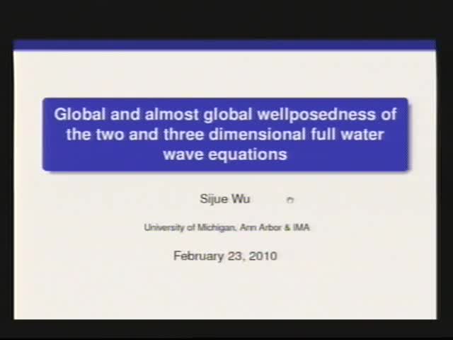 Wellposedness of the two and three dimensional full water wave problem Thumbnail