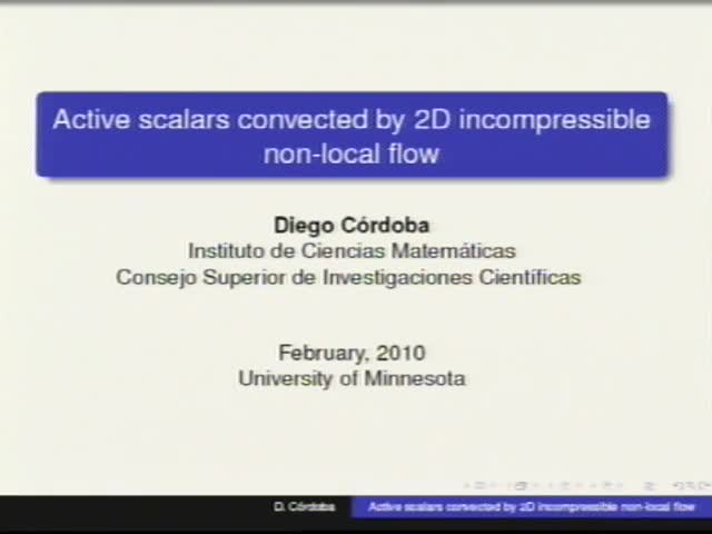 Active scalars convected by 2D incompressible non-local flow Thumbnail