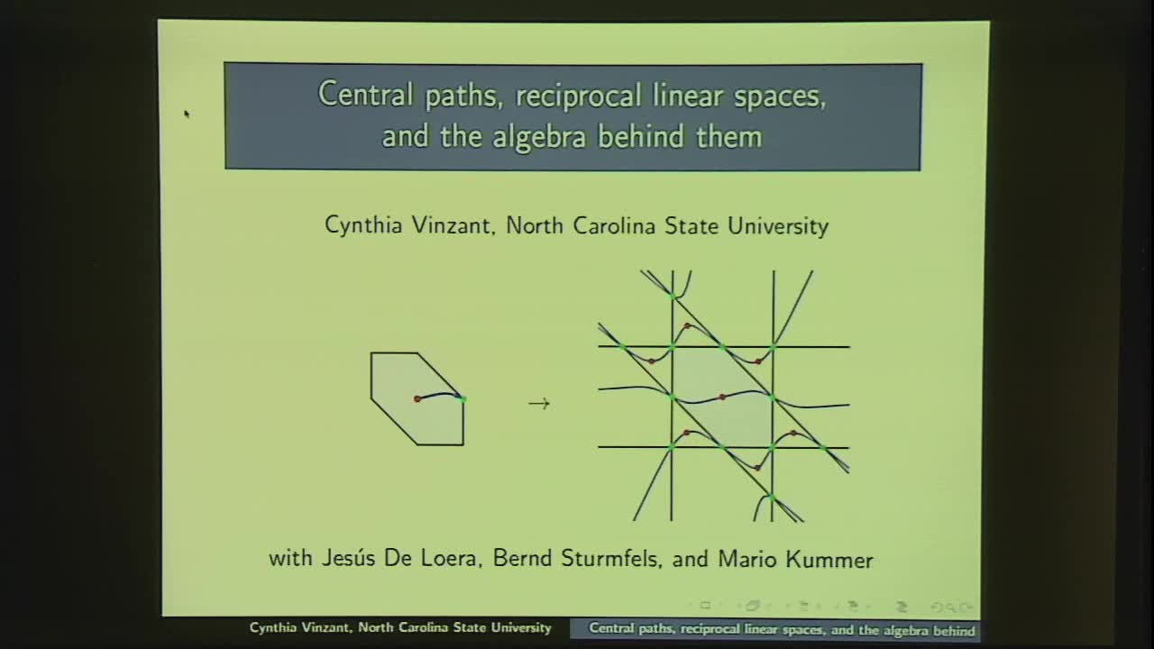 Analytic Centers, Reciprocal Linear Spaces, and Planes that Intersect Them Thumbnail