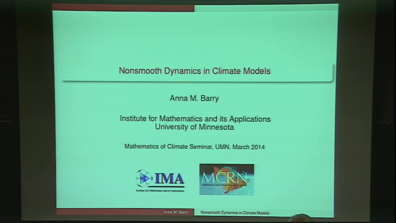 Nonsmooth Phenomena in Conceptual Climate Models Thumbnail