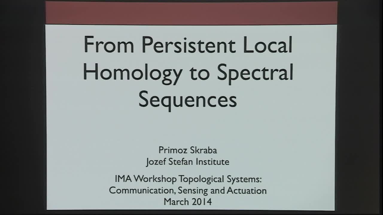 From Persistent Local Homology to Spectral Sequences Thumbnail