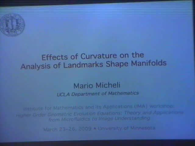 Effects of Riemannian curvature on the analysis of landmark
shape manifolds Thumbnail